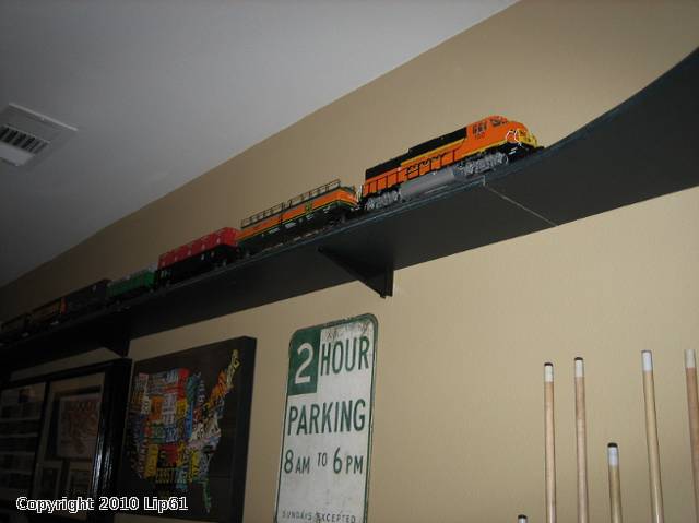 Train Shelf with Train. Train Shelf with Train.